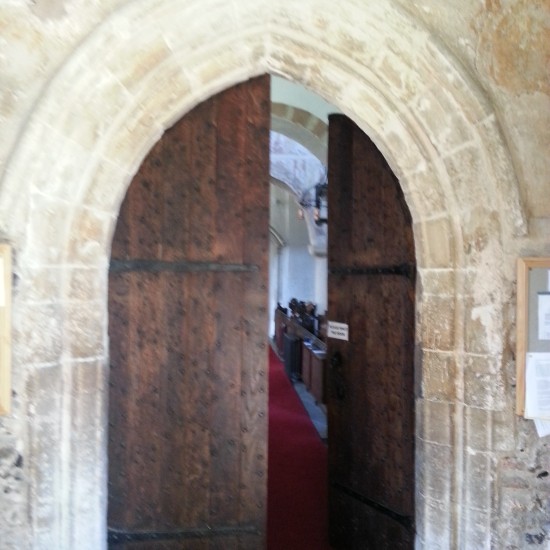 Image of main door, Ickleton church, Cambridgeshire