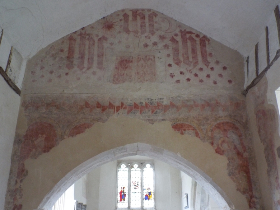 Image of wall paintings at St Thomas' Church, East Shefford