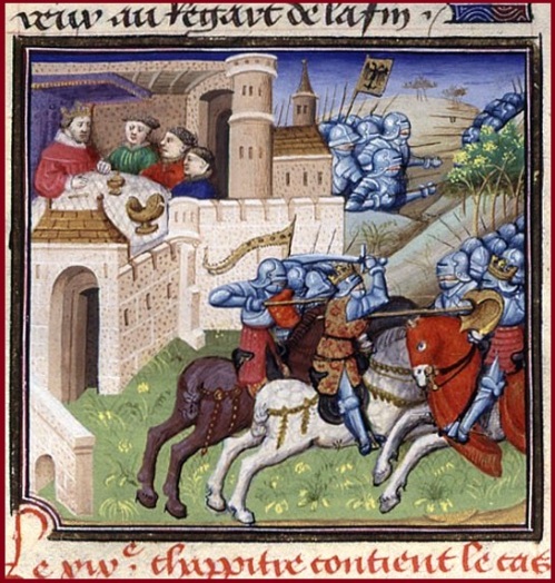 Image of King Arthur and his knights