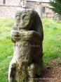 the Dacre Bear at the NE of the St Andrew's Church, Dacre, Cumberland