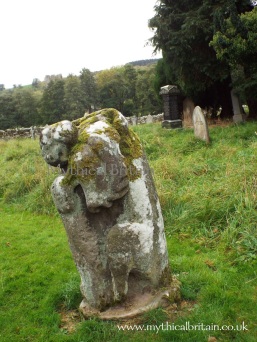 Another view of the Dacre bear with the creature on its back